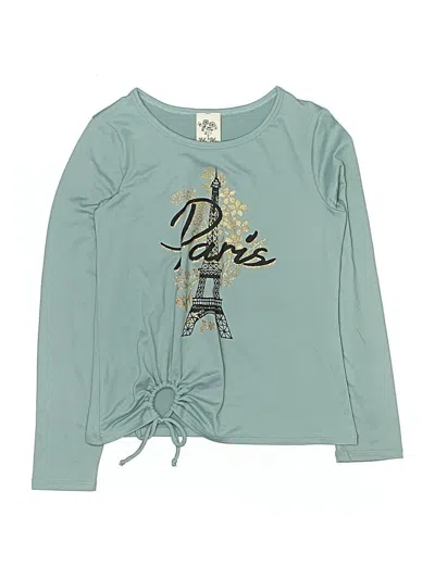 Pre-owned Lily Bleu Kids' Long Sleeve T-shirt In Blue