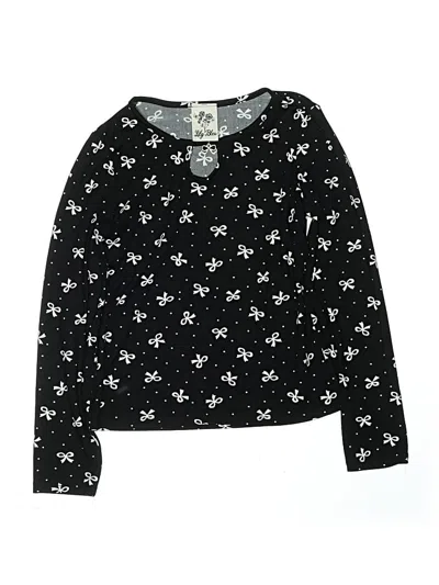 Pre-owned Lily Bleu Kids' Long Sleeve T-shirt In Black