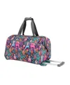 Lily Bloom Carry-on Softside Rolling Duffel Bag In Wildwoods