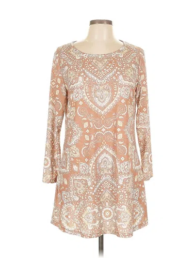 Pre-owned Lily By Firmiana Casual Dress In Brown