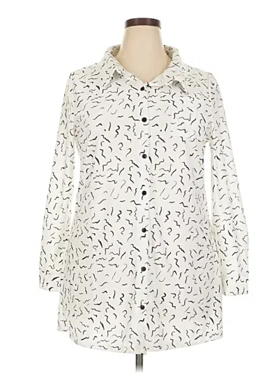 Lily By Firmiana Long Sleeve Blouse In Ivory