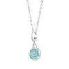 Lily Charmed Women's Blue / Silver Sterling Silver Turquoise Eye Resin Capture Charm Necklace
