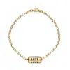 Lily Charmed Women's Gold / Black Gold Plated Love Is All Around Charm Bracelet - Black Enamel In Multi