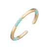 Lily Charmed Women's Gold / Blue Gold Plated Enamel Dot Stacking Ring - Turquoise In Multi