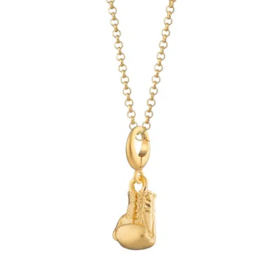 Lily Charmed Women's Gold Boxing Glove Charm Necklace