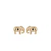 Lily Charmed Women's Gold Plated Elephant Stud Earrings In Gold