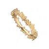 Lily Charmed Women's Gold Plated Forget Me Not Stacking Ring In Gold