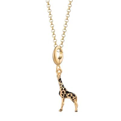 Lily Charmed Women's Gold Plated Giraffe Charm Necklace