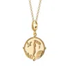 Lily Charmed Women's Gold Plated Goddess Of Love Aphrodite Charm Necklace In Gold