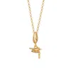 Lily Charmed Women's Gold Plated Graduation Hat Charm Necklace In Gold