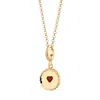 Lily Charmed Women's Gold Plated Jammie Dodger Biscuit Charm Necklace