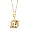 Lily Charmed Women's Gold Plated Koi Fish Pisces Zodiac Charm Necklace