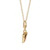 Lily Charmed Women's Gold Plated Running Trainer Charm Necklace In Gold
