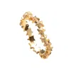 Lily Charmed Women's Gold Plated Star Cluster Stacking Ring In Gold