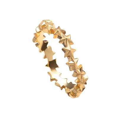 Lily Charmed Women's Gold Plated Star Cluster Stacking Ring