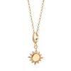 Lily Charmed Women's Gold Plated Sunshine Charm Necklace