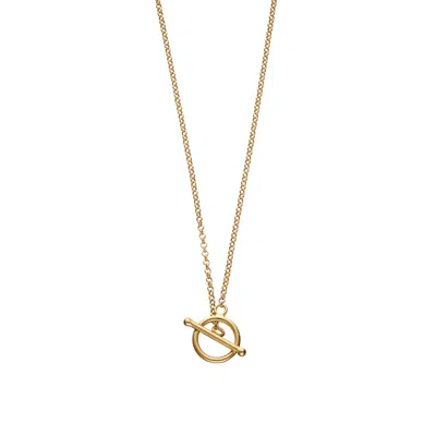 Lily Charmed Women's Gold Plated T-bar Charm Collector Necklace