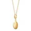 Lily Charmed Women's Gold Plated Tiny Celestial Locket Necklace