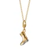 Lily Charmed Women's Gold Plated Wellington Boot Charm Necklace In Gold