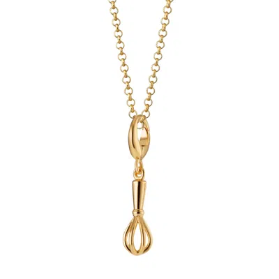 Lily Charmed Women's Gold Plated Whisk Charm Necklace