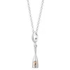 Lily Charmed Women's Silver / Gold Sterling Silver Champagne Bottle Charm Necklace