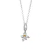 Lily Charmed Women's Silver / Gold Sterling Silver Christmas Holly Charm Necklace In Multi