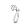 Lily Charmed Women's Sterling Silver Adjustable Cat Ring In Silver