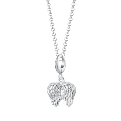 Lily Charmed Women's Sterling Silver Angel Wings Charm Necklace