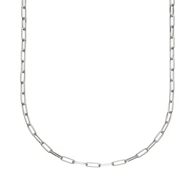 Lily Charmed Women's Sterling Silver Box Link Chain Necklace