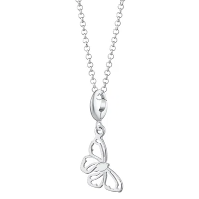 Lily Charmed Women's Sterling Silver Butterfly Charm Necklace