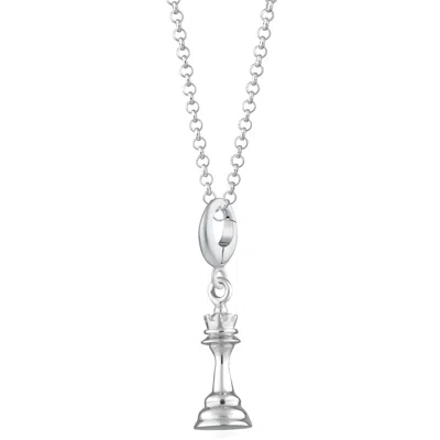 Lily Charmed Women's Sterling Silver Chess Piece Charm Necklace