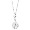 Lily Charmed Women's Sterling Silver Compass Charm Necklace