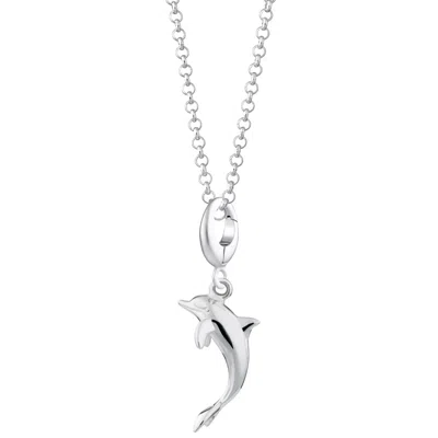 Lily Charmed Women's Sterling Silver Dolphin Charm Necklace
