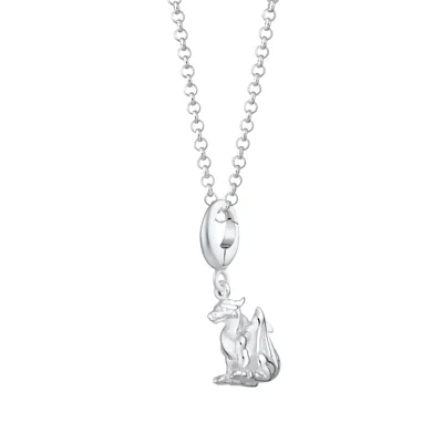 Lily Charmed Women's Sterling Silver Dragon Charm Necklace
