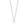 Lily Charmed Women's Sterling Silver Eternity Twist Charm Collector Necklace