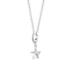 Lily Charmed Women's Sterling Silver Faceted Star Charm Necklace