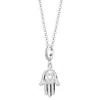 Lily Charmed Women's Sterling Silver Fatima Hand Charm Necklace