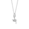 Lily Charmed Women's Sterling Silver Graduation Hat Charm Necklace In Silver