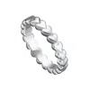 Lily Charmed Women's Sterling Silver Heart Stacking Ring In Silver