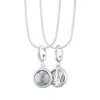 Lily Charmed Women's Sterling Silver Howlite Healing Stone Necklace With Round Snake Chain - Positive Thought Cha