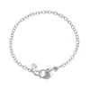 Lily Charmed Women's Sterling Silver In Safe Hands Charm Collector Bracelet