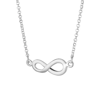 Lily Charmed Women's Sterling Silver Infinity Necklace