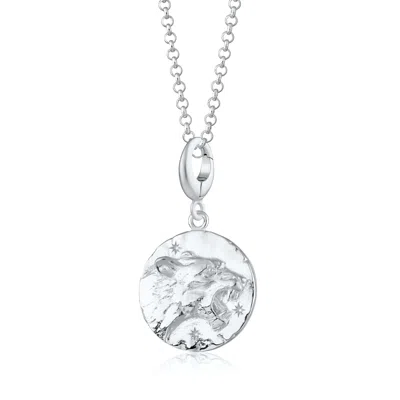 Lily Charmed Women's Sterling Silver Leo Zodiac Charm Necklace - Star Sign Necklace