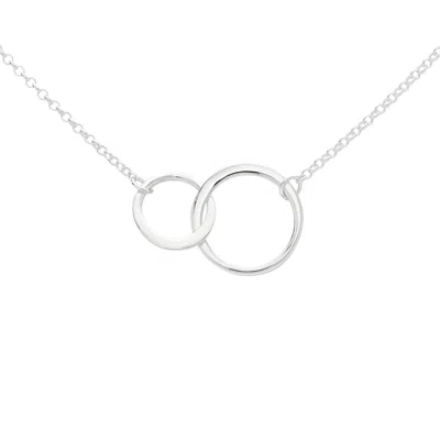 Lily Charmed Women's Sterling Silver Linked Circles Necklace