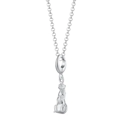Lily Charmed Women's Sterling Silver Meerkat Charm Necklace