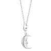 Lily Charmed Women's Sterling Silver Moon Charm Necklace