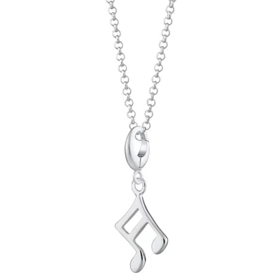Lily Charmed Women's Sterling Silver Music Note Charm Necklace
