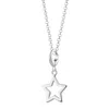 Lily Charmed Women's Sterling Silver Open Star Charm Necklace