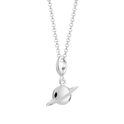 Lily Charmed Women's Sterling Silver Planet Charm Necklace