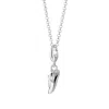 Lily Charmed Women's Sterling Silver Running Trainer Charm Necklace In Silver